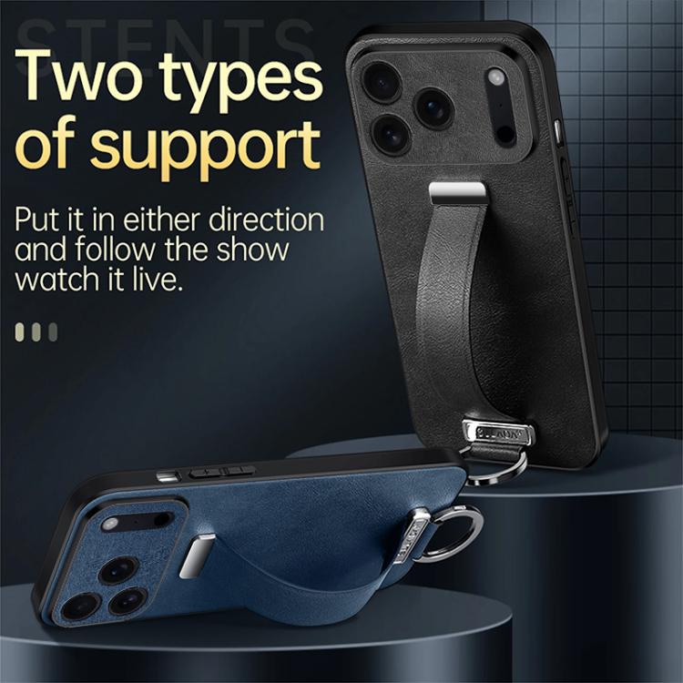 For iPhone 17 Pro SULADA Tide Cool Series PC Hybrid Leather Texture Skin Feel Phone Case