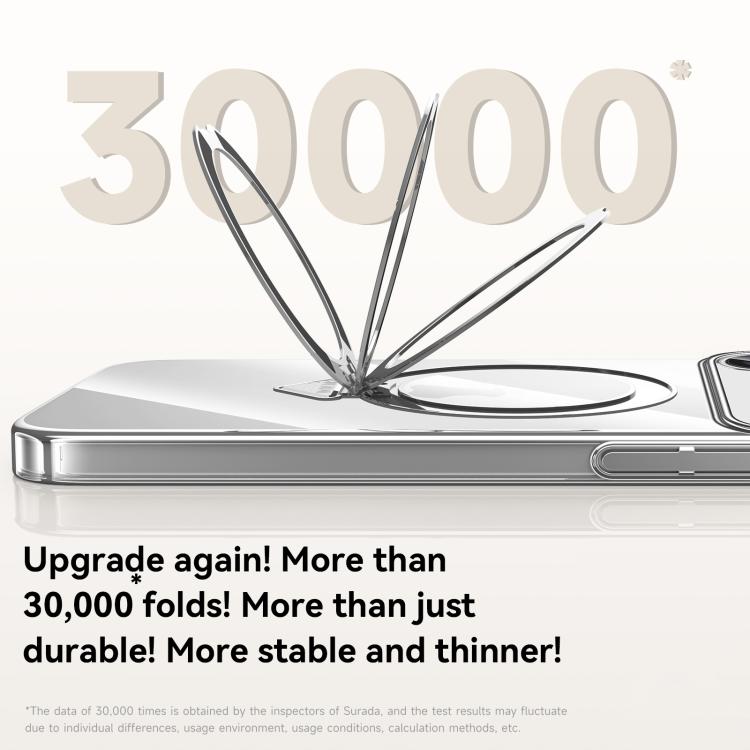 For iPhone 17 Pro SULADA Electroplated Transparent MagSafe Holder Phone Case