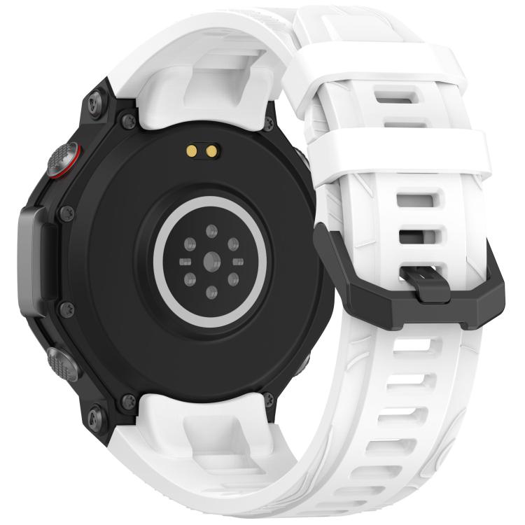 For Amazfit T-Rex 3 xDfind Solid Color Black Buckle Silicone Watch Band