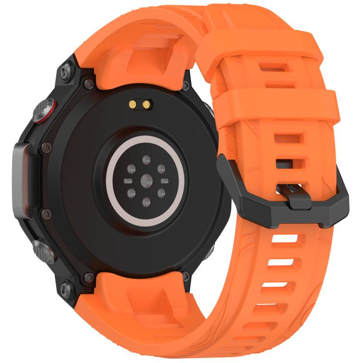 For Amazfit T-Rex 3 xDfind Solid Color Black Buckle Silicone Watch Band
