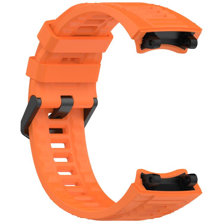 For Amazfit T-Rex 3 xDfind Solid Color Black Buckle Silicone Watch Band