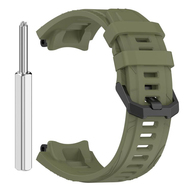 For Amazfit T-Rex 3 xDfind Solid Color Black Buckle Silicone Watch Band