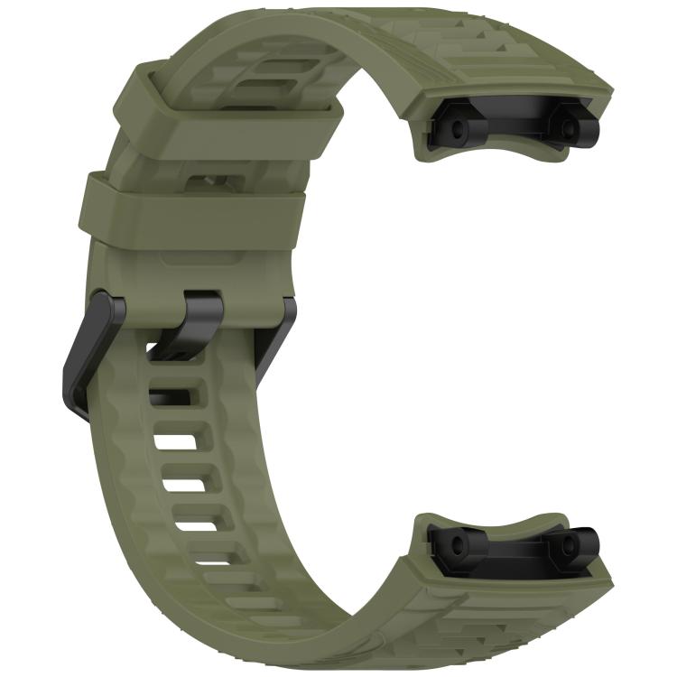 For Amazfit T-Rex 3 xDfind Solid Color Black Buckle Silicone Watch Band