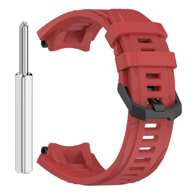 For Amazfit T-Rex 3 xDfind Solid Color Black Buckle Silicone Watch Band