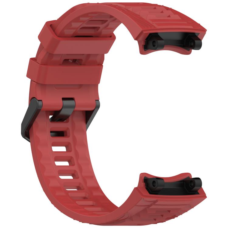For Amazfit T-Rex 3 xDfind Solid Color Black Buckle Silicone Watch Band