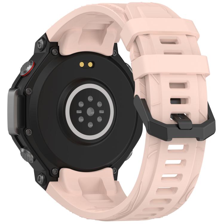 For Amazfit T-Rex 3 xDfind Solid Color Black Buckle Silicone Watch Band