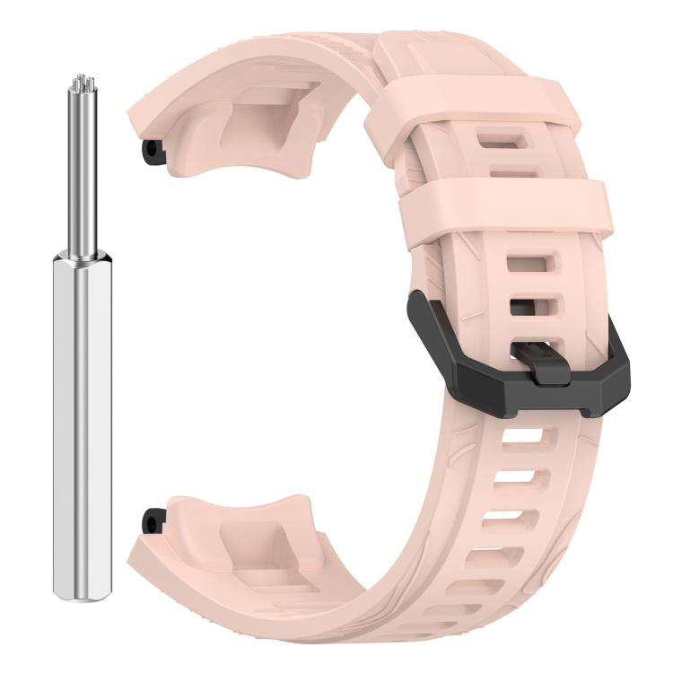 For Amazfit T-Rex 3 xDfind Solid Color Black Buckle Silicone Watch Band