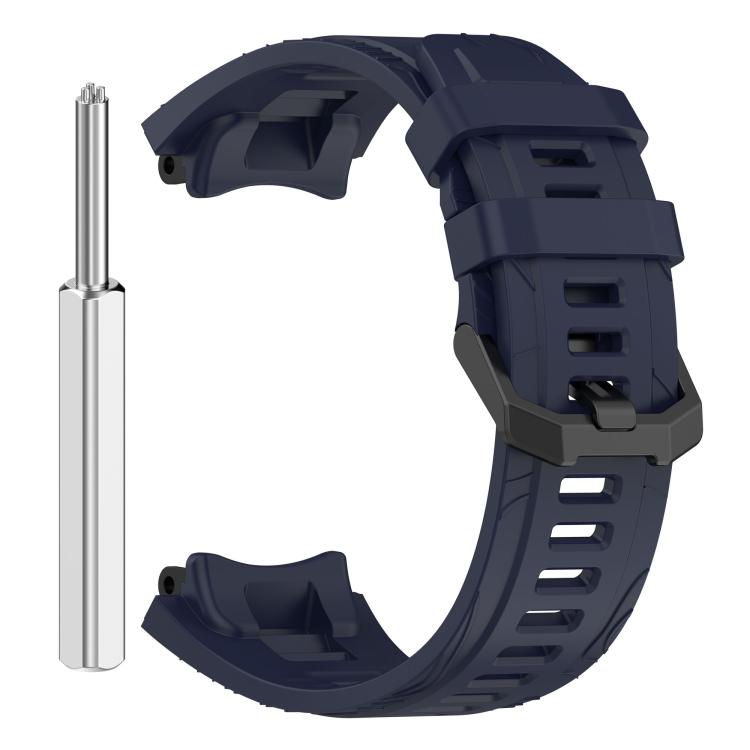 For Amazfit T-Rex 3 xDfind Solid Color Black Buckle Silicone Watch Band