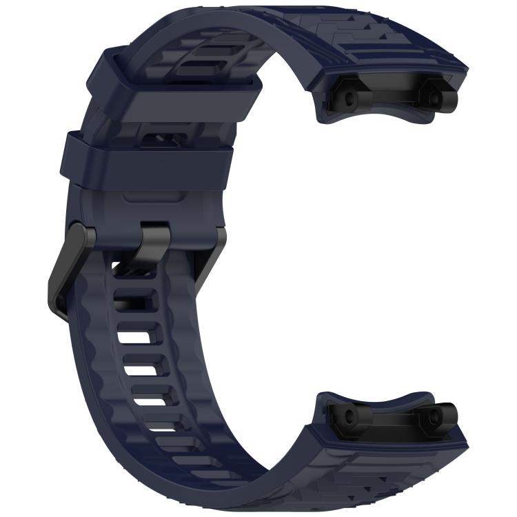 For Amazfit T-Rex 3 xDfind Solid Color Black Buckle Silicone Watch Band