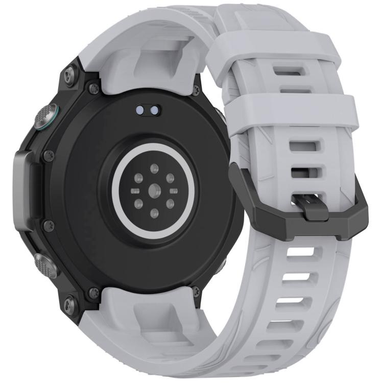 For Amazfit T-Rex 3 xDfind Solid Color Black Buckle Silicone Watch Band