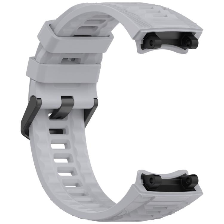 For Amazfit T-Rex 3 xDfind Solid Color Black Buckle Silicone Watch Band
