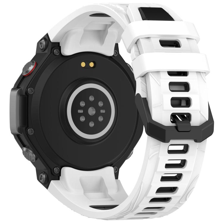 For Amazfit T-Rex 3 xDfind Two-color Black Buckle Silicone Watch Band