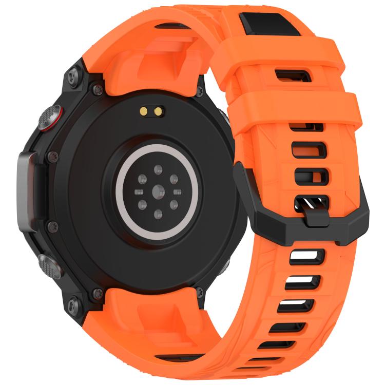 For Amazfit T-Rex 3 xDfind Two-color Black Buckle Silicone Watch Band