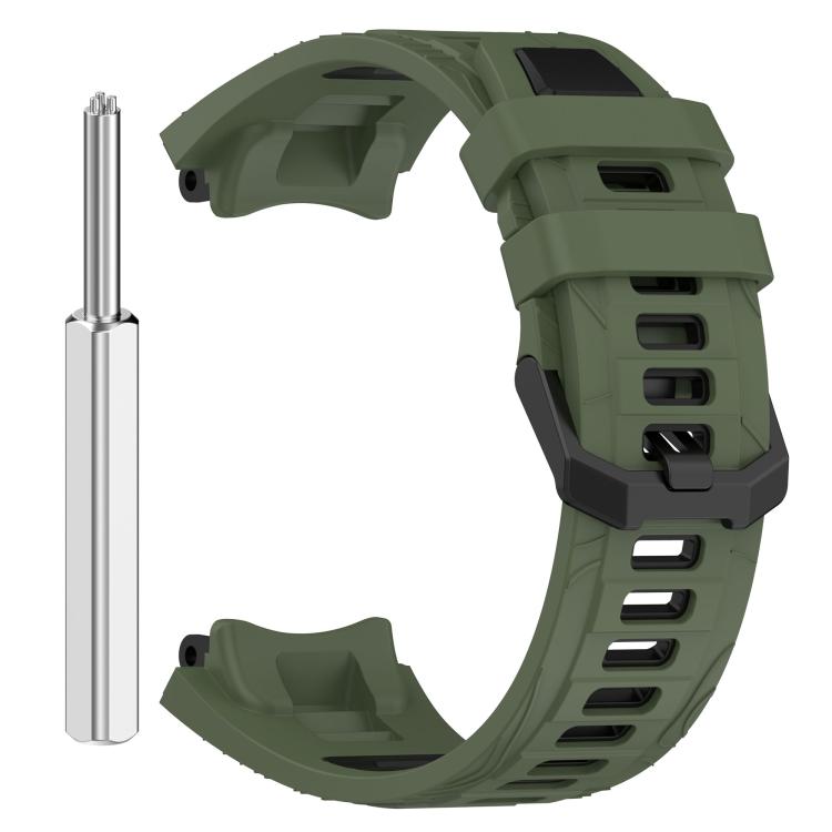 For Amazfit T-Rex 3 xDfind Two-color Black Buckle Silicone Watch Band