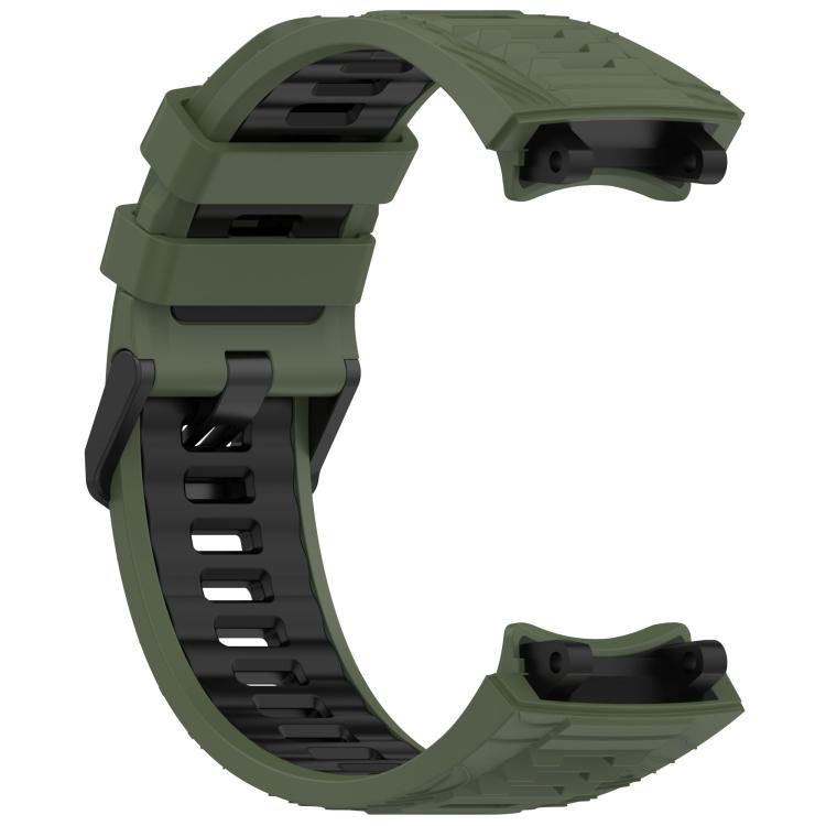 For Amazfit T-Rex 3 xDfind Two-color Black Buckle Silicone Watch Band