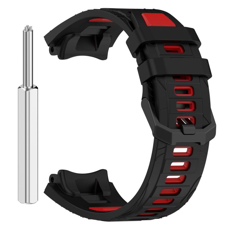 For Amazfit T-Rex 3 xDfind Two-color Black Buckle Silicone Watch Band