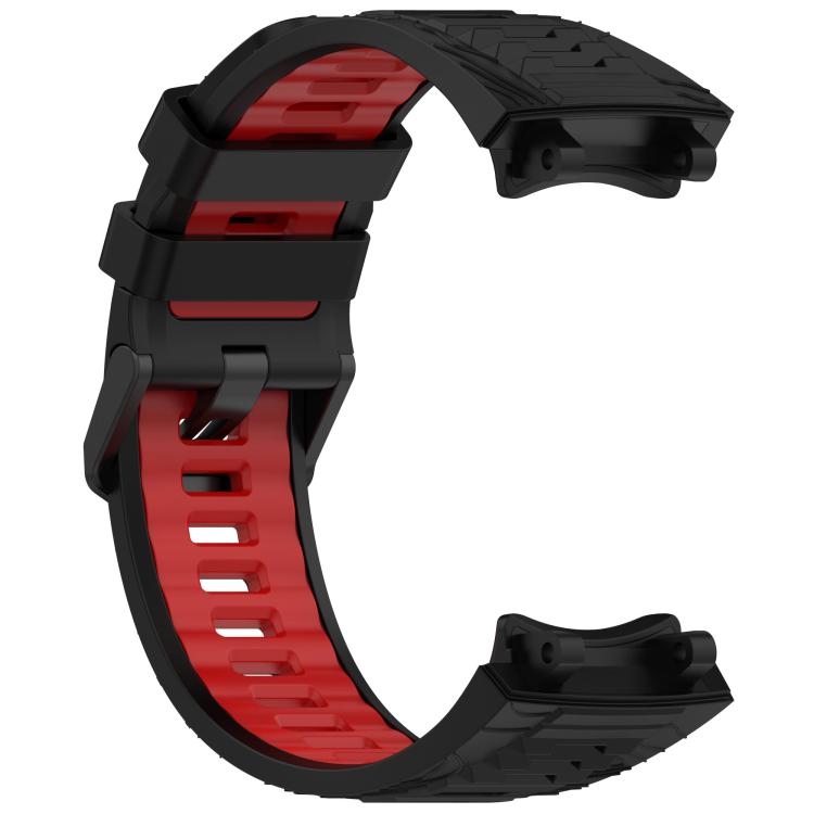 For Amazfit T-Rex 3 xDfind Two-color Black Buckle Silicone Watch Band