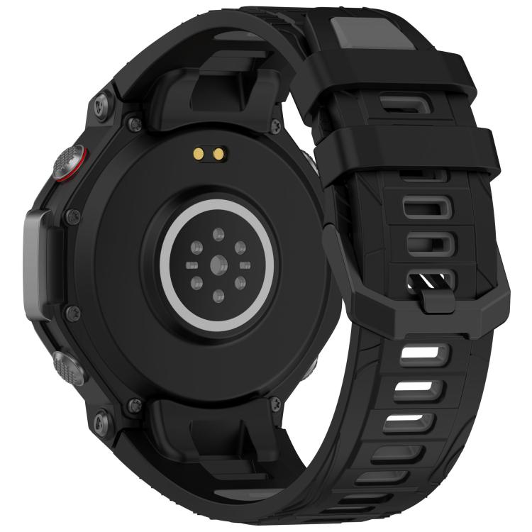 For Amazfit T-Rex 3 xDfind Two-color Black Buckle Silicone Watch Band