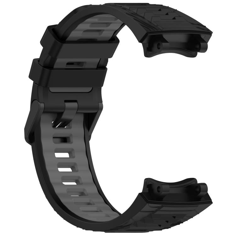 For Amazfit T-Rex 3 xDfind Two-color Black Buckle Silicone Watch Band