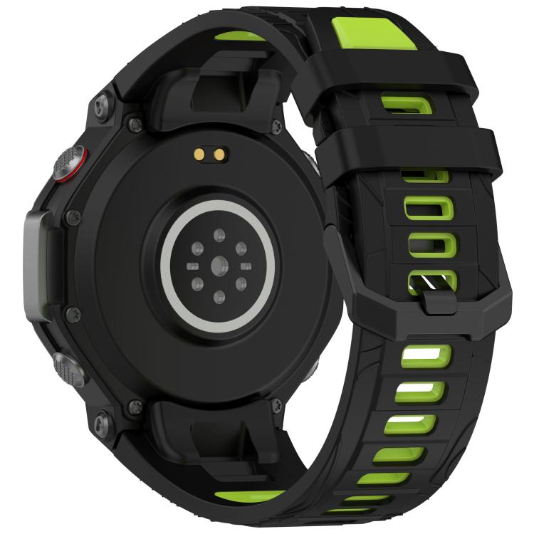 For Amazfit T-Rex 3 xDfind Two-color Black Buckle Silicone Watch Band