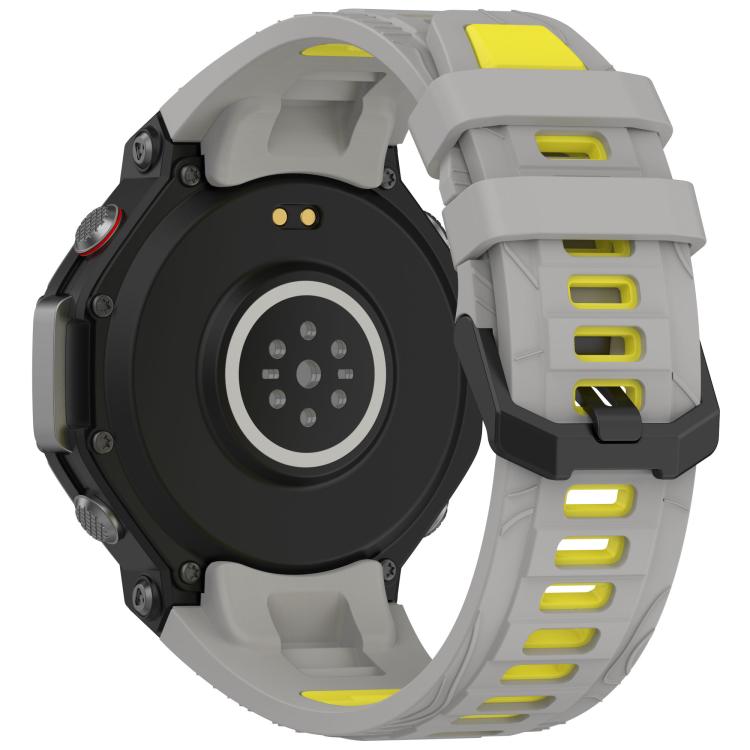 For Amazfit T-Rex 3 xDfind Two-color Black Buckle Silicone Watch Band