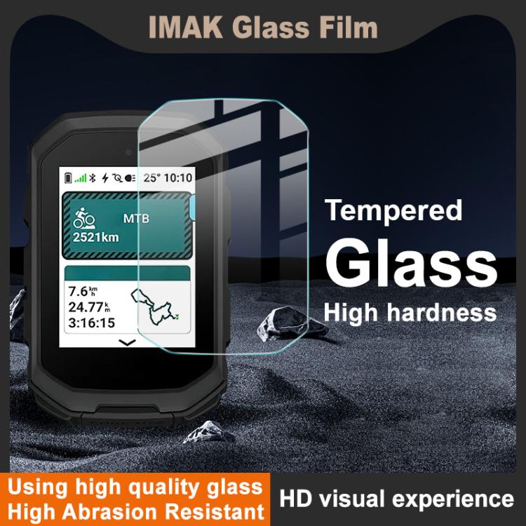 For Garmin Edge MTB imak H Series Tempered Glass Film