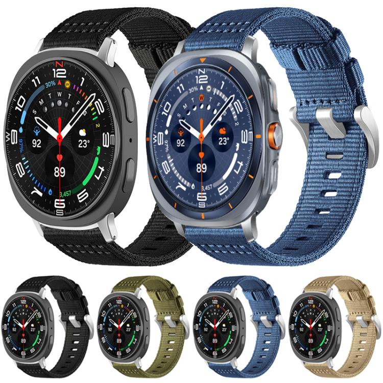 For Samsung Galaxy Watch 7 / 6 / 5 / FE xDfind Two-section Nylon Watch Band