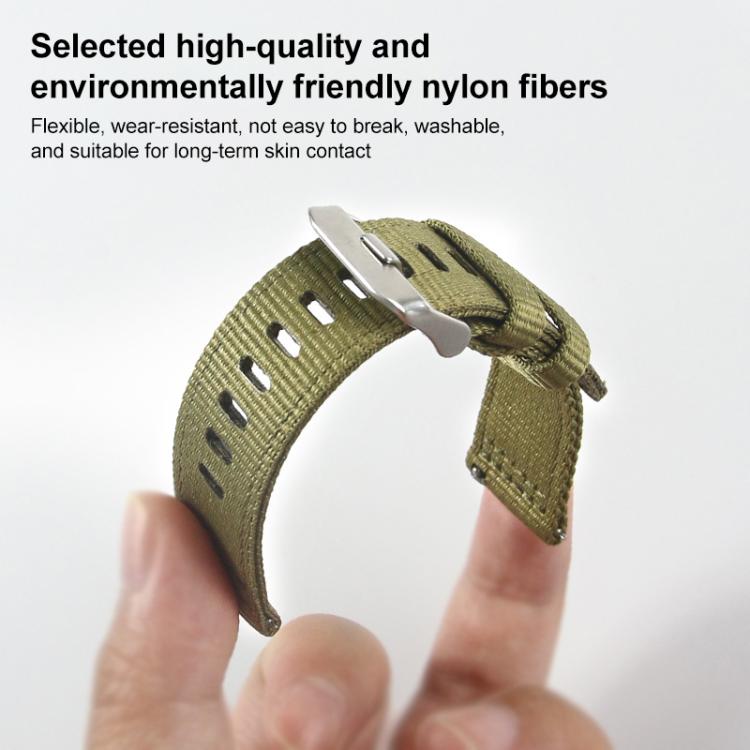 For Samsung Galaxy Watch 7 / 6 / 5 / FE xDfind Two-section Nylon Watch Band