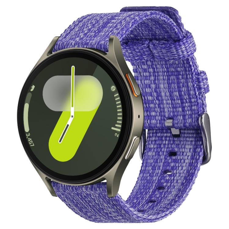 For Samsung Galaxy Watch 7 / 6 / 5 / FE xDfind Nylon Canvas Watch Band