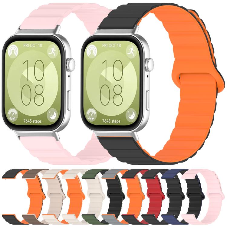 For Huawei Watch Fit4 Pro / Fit4 / Fit3 xDfind Loop Magnetic Glossy Silicone Watch Band