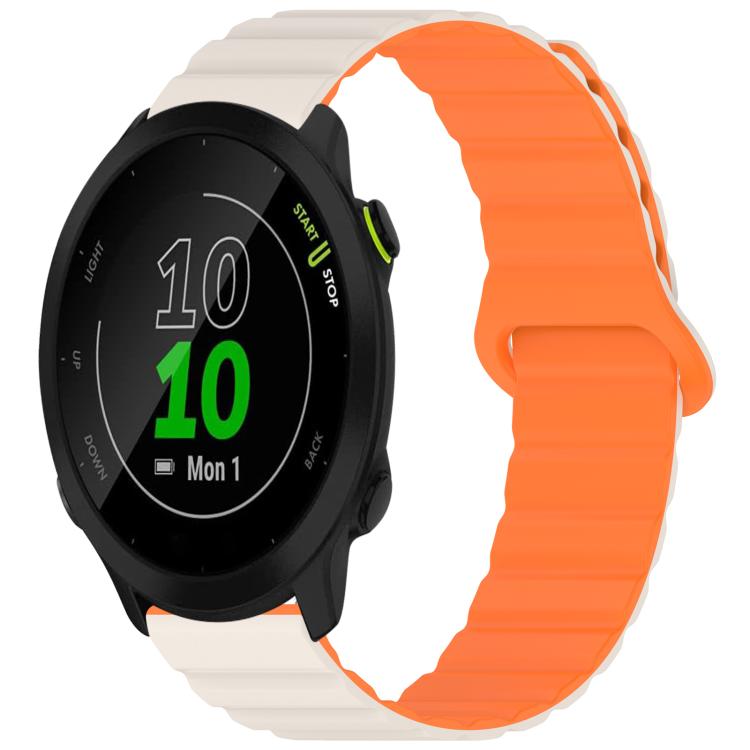 For Garmin Forerunner 45 / 45S / Swim 2 xDfind Loop Magnetic Glossy Silicone Watch Band