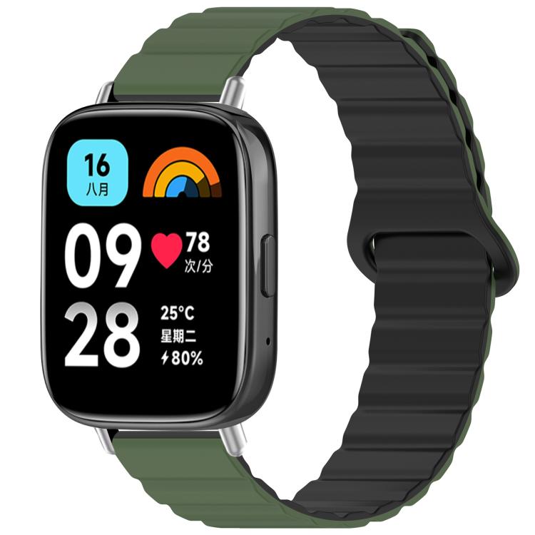 For Redmi Watch 3 Active / Watch 3 Lite xDfind Loop Magnetic Glossy Silicone Watch Band