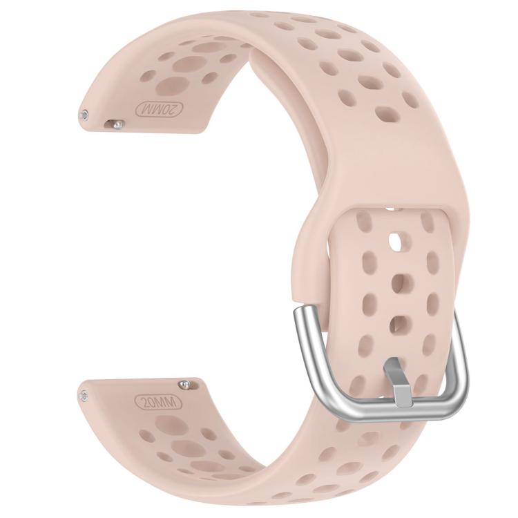 20mm xDfind Silver Buckle Silicone Sport Watch Band