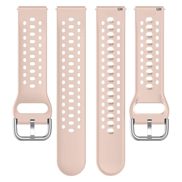 20mm xDfind Silver Buckle Silicone Sport Watch Band