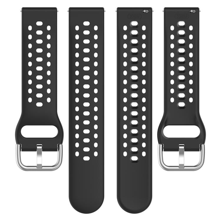 20mm xDfind Silver Buckle Silicone Sport Watch Band