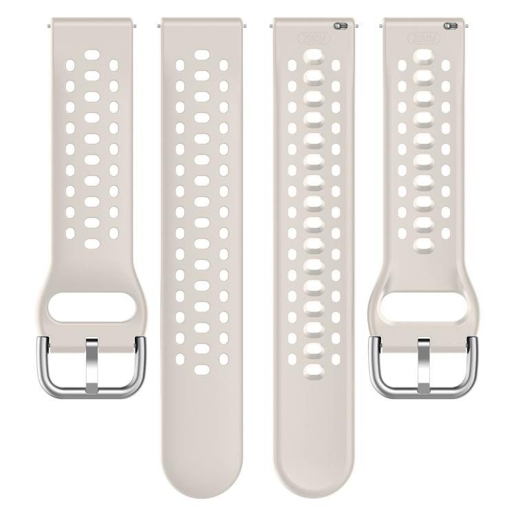 20mm xDfind Silver Buckle Silicone Sport Watch Band