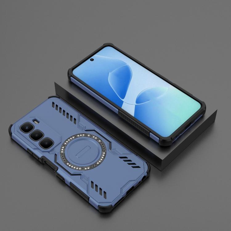 For Infinix Hot 60 4G Global Butterfly Armor MagSafe Magnetic Ring Shockproof Phone Case