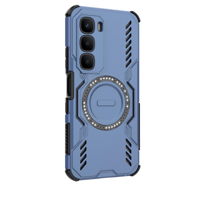 For Infinix Hot 60 4G Global Butterfly Armor MagSafe Magnetic Ring Shockproof Phone Case