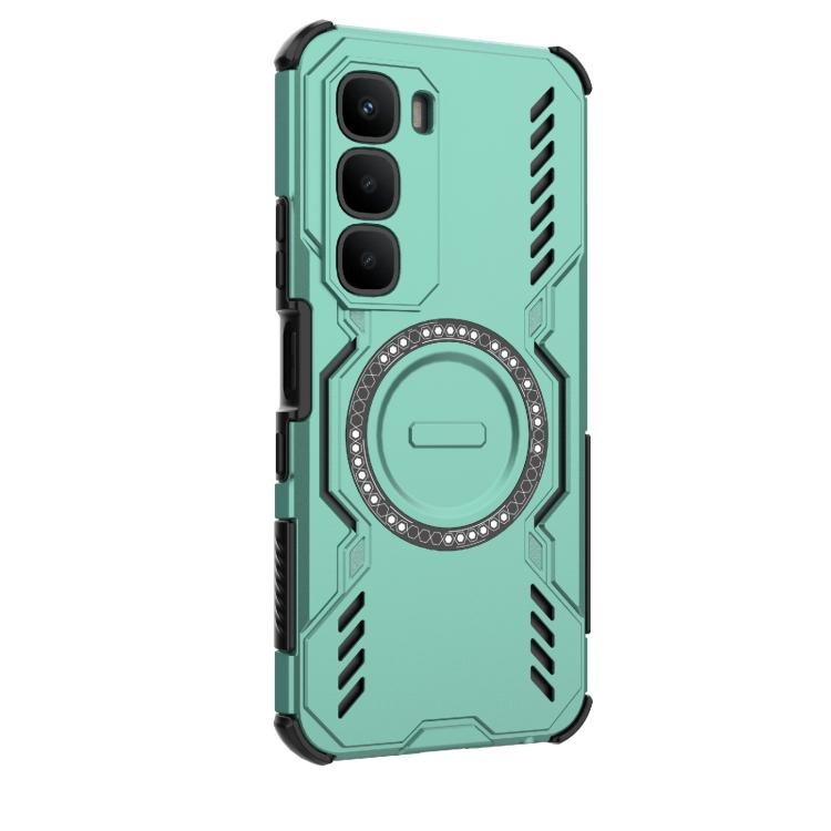 For Infinix Hot 60 4G Global Butterfly Armor MagSafe Magnetic Ring Shockproof Phone Case