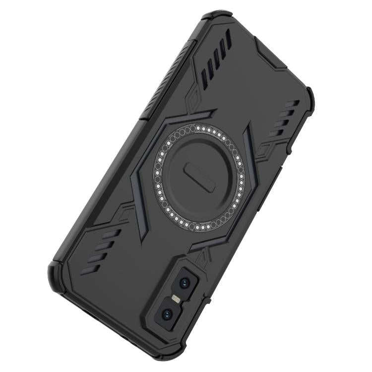 For Infinix GT 30 Pro Butterfly Armor MagSafe Magnetic Ring Shockproof Phone Case