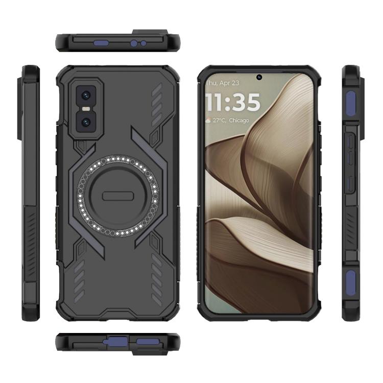 For Infinix GT 30 Pro Butterfly Armor MagSafe Magnetic Ring Shockproof Phone Case