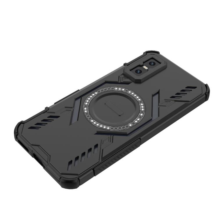 For Infinix GT 30 Pro Butterfly Armor MagSafe Magnetic Ring Shockproof Phone Case