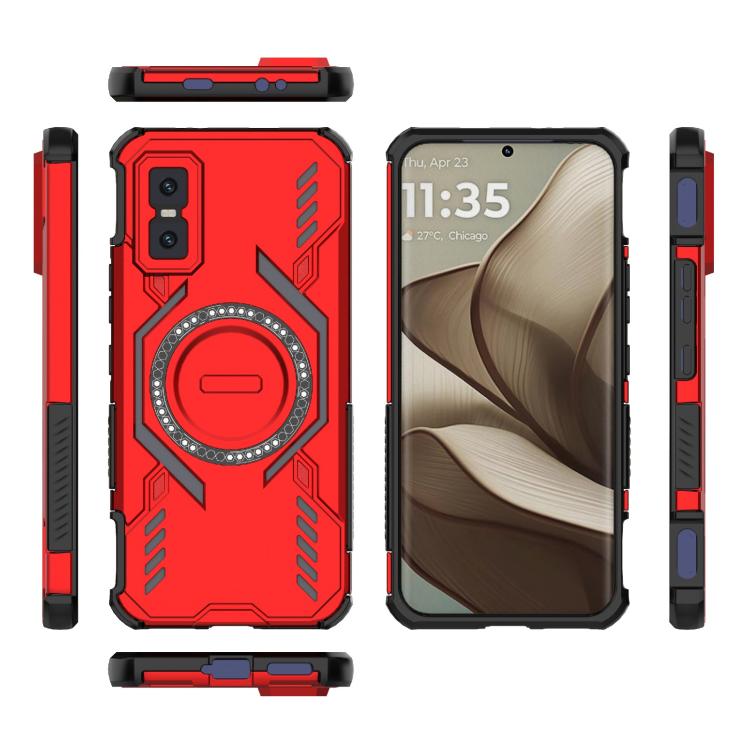 For Infinix GT 30 Pro Butterfly Armor MagSafe Magnetic Ring Shockproof Phone Case