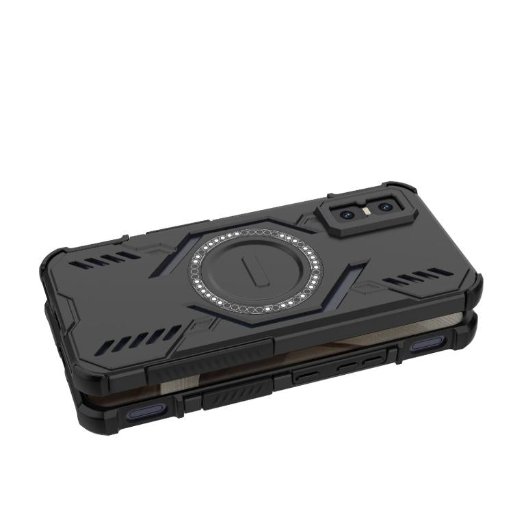 For Infinix GT 30 Pro Butterfly Armor MagSafe Magnetic Ring Shockproof Phone Case