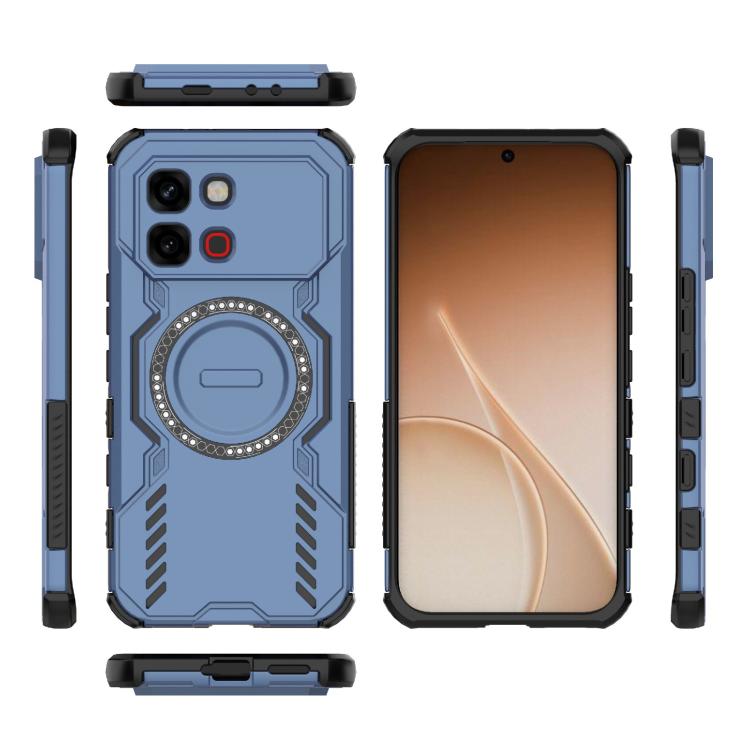 For Infinix Note Edge 5G Global Butterfly Armor MagSafe Magnetic Ring Shockproof Phone Case