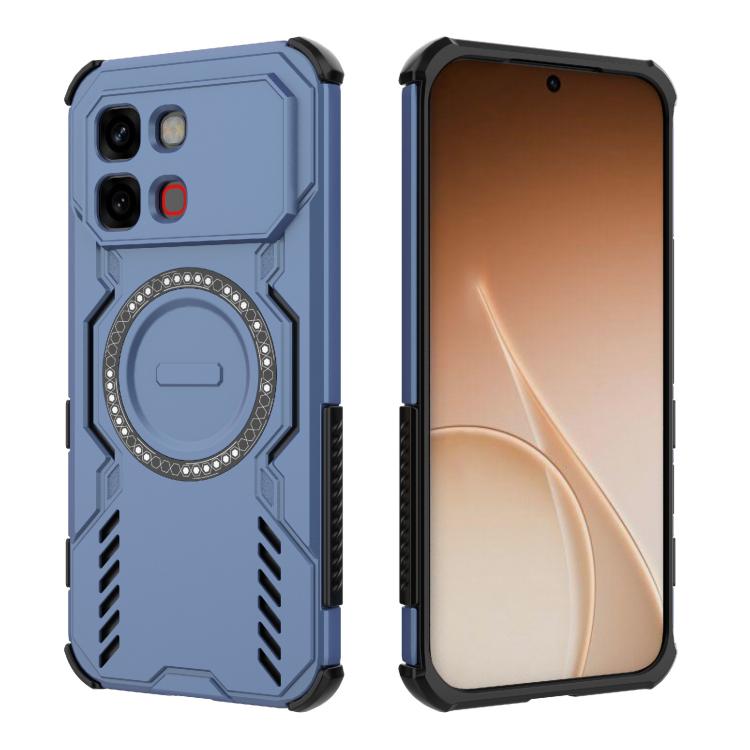 For Infinix Note Edge 5G Global Butterfly Armor MagSafe Magnetic Ring Shockproof Phone Case