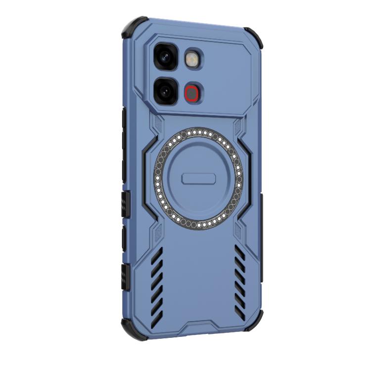 For Infinix Note Edge 5G Global Butterfly Armor MagSafe Magnetic Ring Shockproof Phone Case