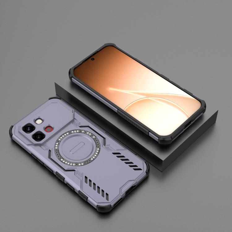 For Infinix Note Edge 5G Global Butterfly Armor MagSafe Magnetic Ring Shockproof Phone Case