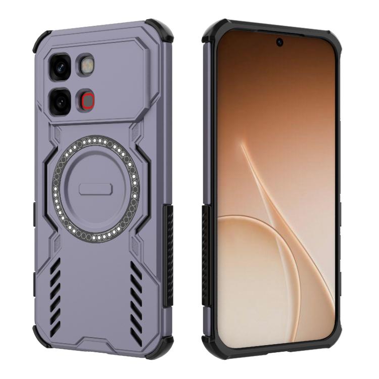 For Infinix Note Edge 5G Global Butterfly Armor MagSafe Magnetic Ring Shockproof Phone Case