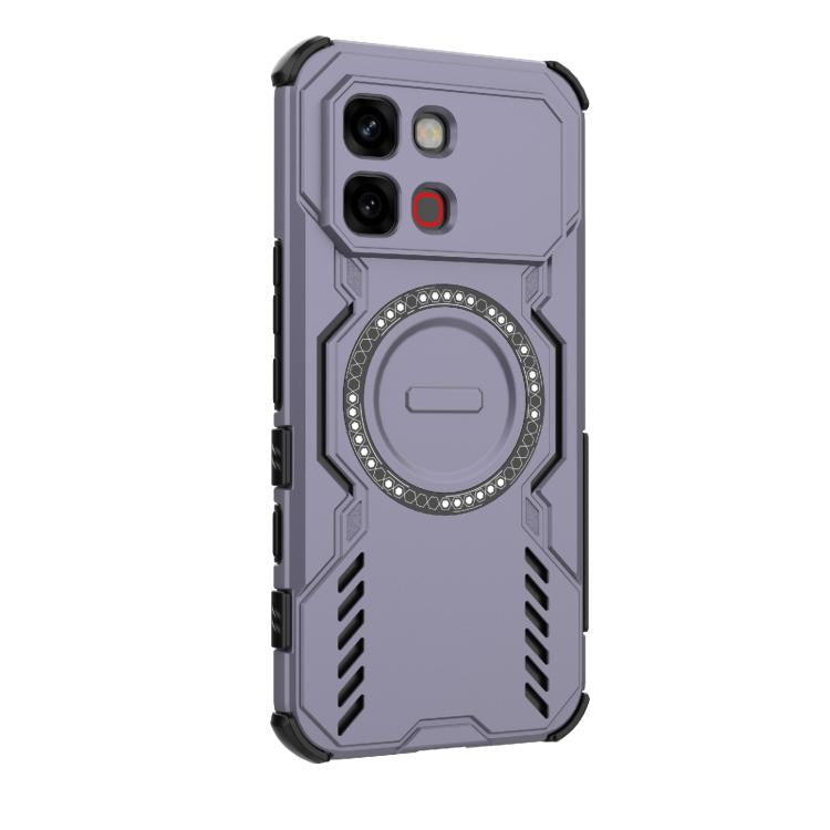 For Infinix Note Edge 5G Global Butterfly Armor MagSafe Magnetic Ring Shockproof Phone Case